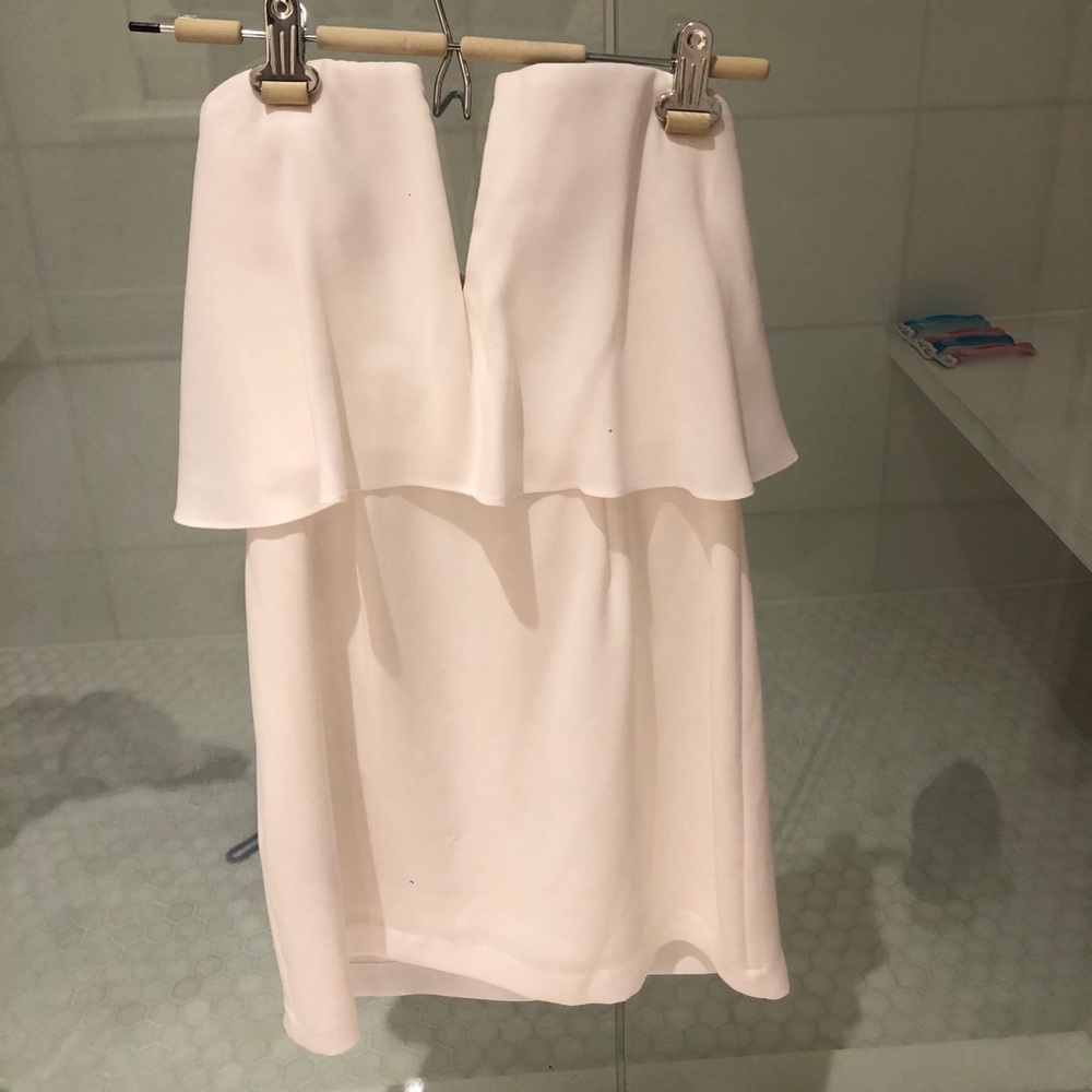 BCBG white mini dress